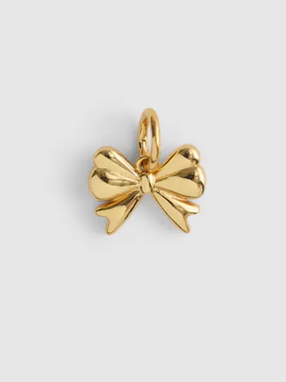 Madewell antique gold bow charm